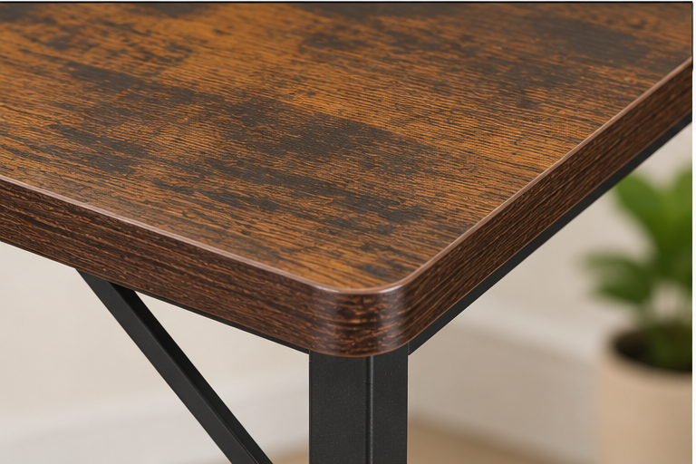 Petit ensemble table de bar et 2 chaises avec étagères de rangement 3 niveaux